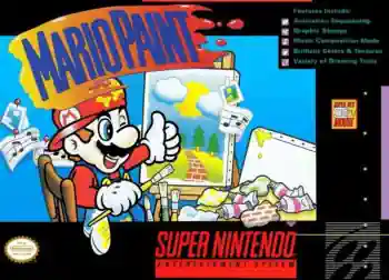 Mario Paint  Snes Cover